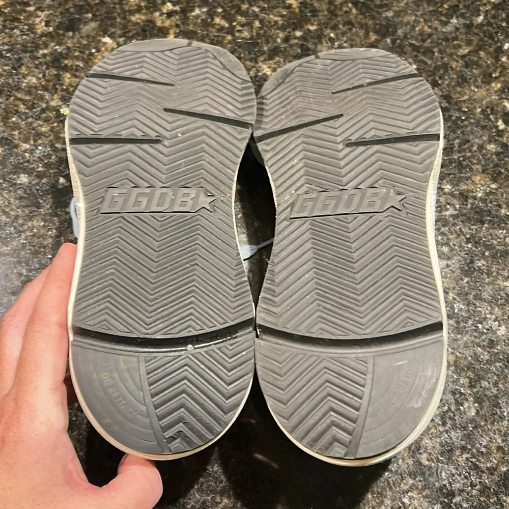 Golden Goose Silver Glitter and Pink Sneakers - Picture 6 of 15